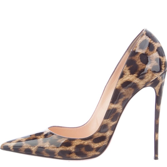 Christian Louboutin Leopard Print Heels - Picture 1 of 5